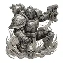 Marauder DOOM slayer tattoo design idea