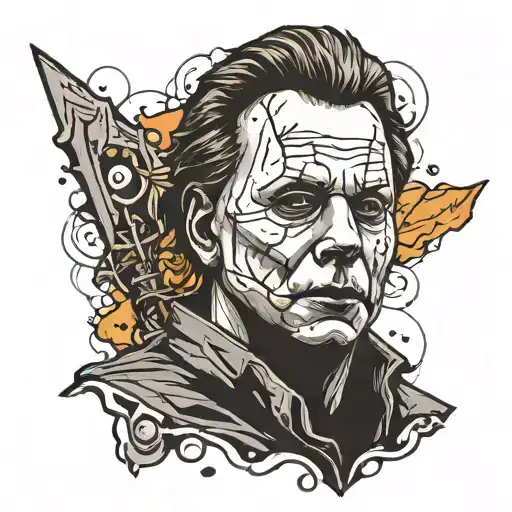 michael myers  tattoo design idea