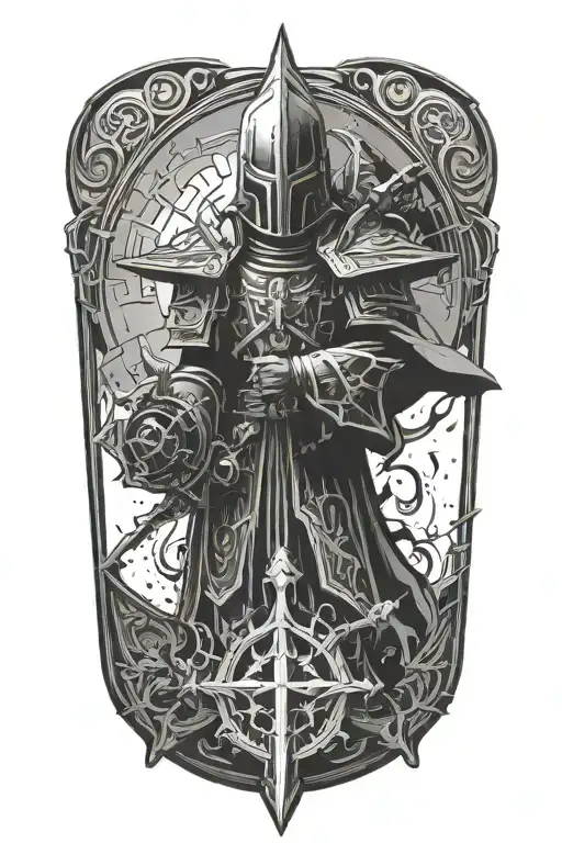 Warhammer 40K inquisition unique tattoo design idea