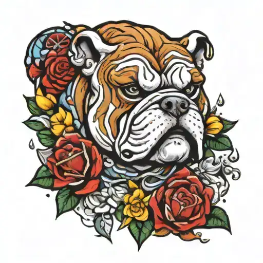nrl bulldogs tattoo design idea