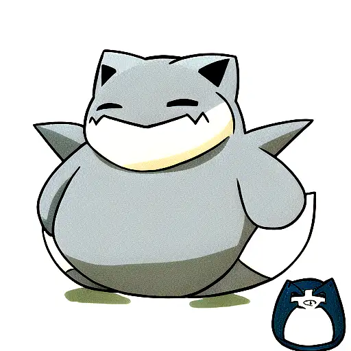 snorlax tattoo design idea