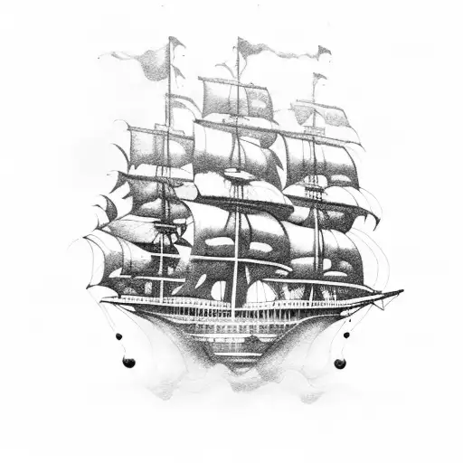 burn the ship tattoo design idea