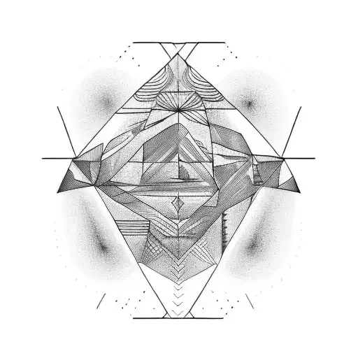 The creation of adam fineline geometric tattoo design idea