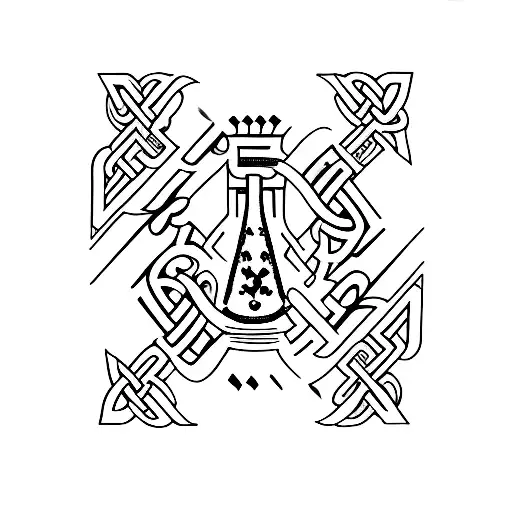 Irish and New Zealand design tattoo design idea