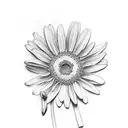 daisy,violet,narcissus flowers tattoo design idea