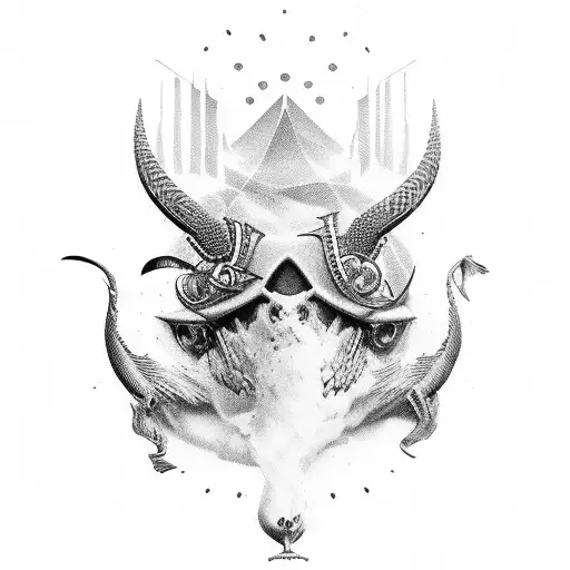 cuervos y vikingos tattoo design idea