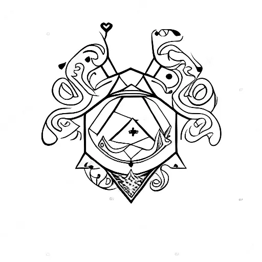 Taurus Sagittarius love sign  tattoo design idea