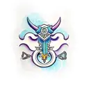 Taurus Sagittarius love tattoo tattoo design idea