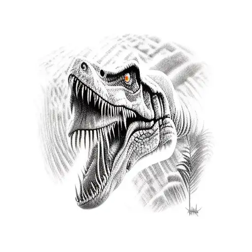 jurassic park 1993 film tattoo design idea