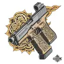 Glock 19 tattoo design idea