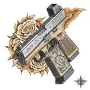 Glock 19 tattoo design idea