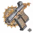 Glock 19 tattoo design idea
