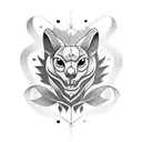 pain and love tattoo design idea