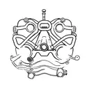scuba mask bubbles regulator tattoo design idea