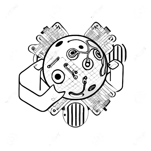 8 Ball tattoo design idea