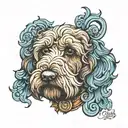 labradoodle toby tattoo design idea