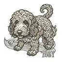 labradoodle toby tattoo design idea