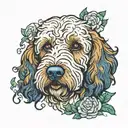 labradoodle toby tattoo design idea