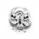 red pill , surpassing struggles , schizophrenia tattoo design idea