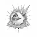 red pill , surpassing struggles , schizophrenia tattoo design idea