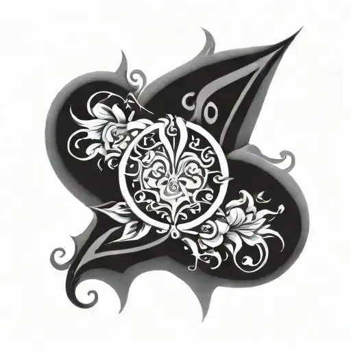 devotion and love symbol tattoo design idea