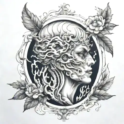 anger issues tattoo design idea