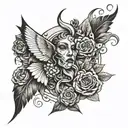 devotion tattoo design idea