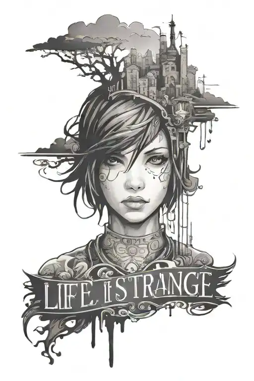 life is strange world tattoo design idea