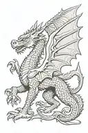 welsh dragon tattoo design idea