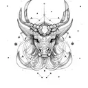 Taurus constellation  tattoo design idea