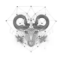 Taurus constellation  tattoo design idea