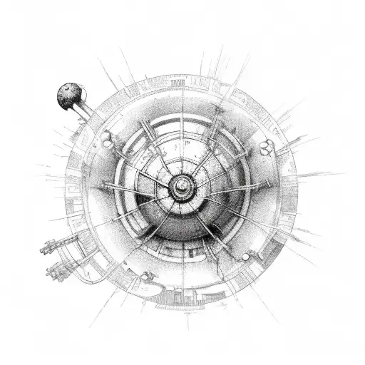 atomic bomb tattoo design idea