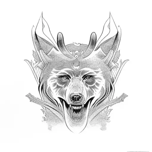 Mythological Creatures: Latvian folklore is filled with mythical creatures like "Lāčplēsis" (the Bear Slayer) tattoo design idea