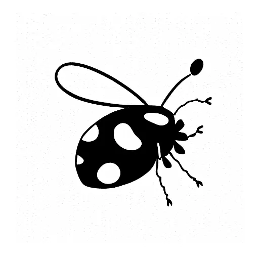 Ladybug tattoo design idea