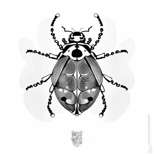 Ladybug tattoo design idea