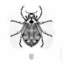 Ladybug tattoo design idea