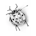 Ladybug tattoo design idea