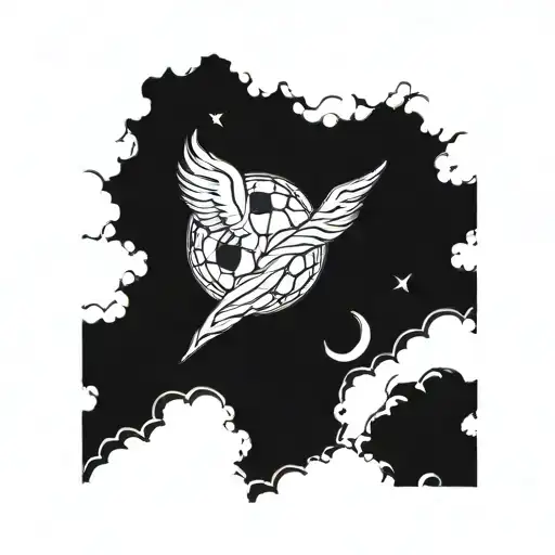 7, sky is the limit, ⚽ tattoo design idea