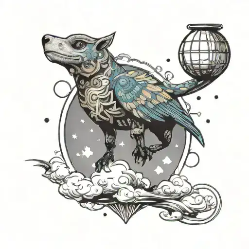 ⚽, 7, sky is the limit tattoo design idea