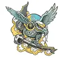 ⚽, 7, sky is the limit tattoo design idea