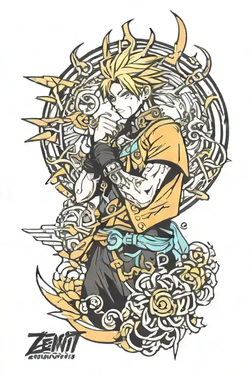 Zenitsu tattoo design idea