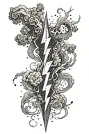 zenitsu + lightning tattoo design idea