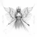 angels with Prosecco and bingo tattoo design idea