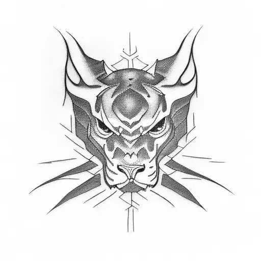 pantera tattoo design idea