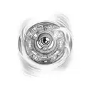 8 ball , fire , interstate , money tattoo design idea