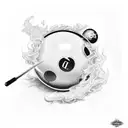 8 ball , fire , interstate , money tattoo design idea