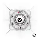 8 ball , fire , interstate , money tattoo design idea