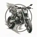 bmw logo intertwined tattoo design idea