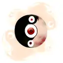 Naruto and sasuke yin yang but only the eyes  tattoo design idea