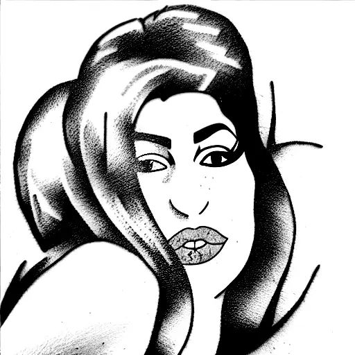 amy winehouse  tattoo design idea